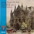 Elgar : Great is the Lord, uvres chorales. Quinney, O'Donnell.