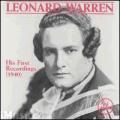 Leonard Warren - His First Recordings (1940)