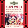 Kurt Weill - Paul Hindemith - Erwin Schulhoff : Quatuors  cordes