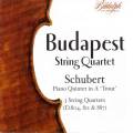 Schubert : Quatuors  cordes. Quatuor de Budapest.