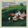 Ern von Dohnnyi : Concerto pour violon n 1. Wallin, Francis.