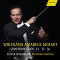 Mozart : Symphonies n 34, 35, 36. Manasi.