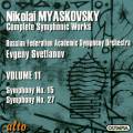 Miaskovski Edition, vol. 11 : Symphonies n 15, 27. Svetlanov.