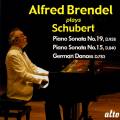 Schubert : Sonates piano n 15, 19 - 16 Danses allemandes. Brendel.