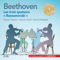 Beethoven : Les trois quatuors Razumovsky. Quatuors Paganini, Calvet et Budapest.