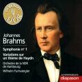 Brahms : Symphonie n 1, Variations Haydn. Furtwngler.