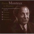 Pierre Monteux  Boston : Performances indites 1953-1957.