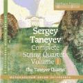 Taneiev : Intgrale des quatuors  cordes, vol. 1. Quatuor Taneiev.