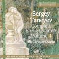 Taneiev : Intgrale des quatuors  cordes, vol. 4. Quatuor Taneiev.
