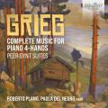 Grieg : Intgrale de l'uvre pour piano  4 mains. Plano, Del Negro.