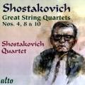 Chostakovitch : Grands quatuors (n 4, 8, 10). Quatuor Chostakovitch.
