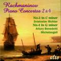 Rachmaninov : Concertos pour piano n 2 & 4. Richter, Michelangeli.