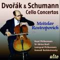 Dvork, Schumann : Concertos pour violoncelle. Rostropovitch, Boult, Rozhdestvensky.