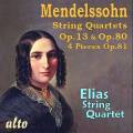 Mendelssohn : Quatuors  cordes. Quatuor Elias.