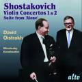 Chostakovitch : Concertos pour violon n 1 et 2 - Suite "Alone". Oistrakh, Mravinsky, Kondrachine, Rozhdestvensky.