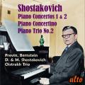 Chostakovitch : Concertos pour piano n 1 et 2 - Trio pour piano n 2. Previn, Trio Oistrakh, Bernstein.
