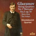 Alexandre Glazounov : Quatuors  cordes. Shostakovitch Quartet.
