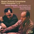 Mozart : Sinfonia Concertante - Concertos pour violon n 1 et 3. Oistrakh, Barshai, Kondrachine.