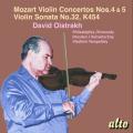 Mozart : Concertos et sonate pour violon. Oistrakh, Yampolsky, Ormandy, Konwitschny.