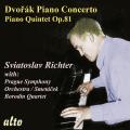 Dvork : Concerto pour piano - Quintette pour piano n 2. Richter, Borodin Quartet, Smetacek.