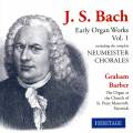 Bach : uvres pour orgue de jeunesse, vol. 1. Barber.