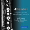 Albinoni : Intgrale des concertos pour hautbois op. 7 et 9. Francis.
