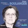 Nadia Boulanger joue Brahms, Schubert, Franaix : uvres pour piano