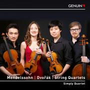 Mendelssohn, Dvork : Quatuors  cordes. Simply Quartet.