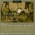 Hommage  Rudolf Kolisch : uvres pour violon.