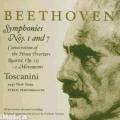 Beethoven : Symphoniesn 1 et 7. Toscanini.