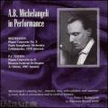 A. B. Michelangeli in Performance