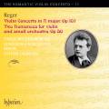 Max Reger : Concerto et romances pour violon. Becker-Bender, Zagrosek.