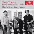 Taneiev : Quatuors  cordes n 2 et 6. The California String Quartet.
