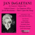 Jan DeGaetani en concert, vol. 1 : Faur et Druckman.