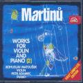 Bohuslav Martinu : uvre pour violon & piano - Volume 2