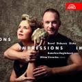 Ravel, Debussy, Sluka : Impressions, uvres pour harpe et hautbois. Englichova, Veverka.