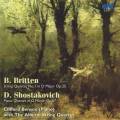 Britten : Quatuor  cordes n 1. Chostakovitch : Quintette pour piano. Benson, Quatuor Alberni.