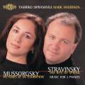 Moussorgski, Stravinski : uvres pour 2 pianos. Siprashvili, Anderson.