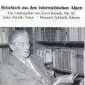 Krenek : Reisebuch aus den sterreichischen Alpen. Patzak, Schmidt.