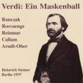 Verdi : Maskenball 1938. Steiner, Rosvaenge, Reinmar, Ranczak.