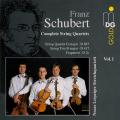 Schubert : Intgrale des quatuors  cordes, vol. 1. Leipziger Streichquartett.