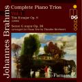 Brahms : Intgrale des trios pour piano, vol. 1. Trio Parnassus.