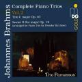 Brahms : Intgrale des trios pour piano, vol. 2. Trio Parnassus.