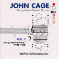 Cage : Intgrale de l'uvre pour piano, vol. 1. Schleiermacher.