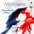 Miniatures. Musique pour saxophone et piano. Gauthier, Bae.