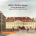 Johann Matthias Sperger : Quatuors  cordes, vol. 1. Mitglieder der Kammerakademie Potsdam.