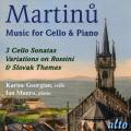 Martinu : uvres pour violoncelle et piano. Georgian, Munro.