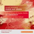 Schoenberg : Friede auf Erden. Strauss, Mahler : Lieder (transcriptions de Clytus Gottwald). Bernius.