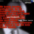 Hindemith : Lieder - Chœurs - Canons
