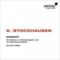 Stockhausen : Momente. Arroyo, Kontarsky, Stockhausen.